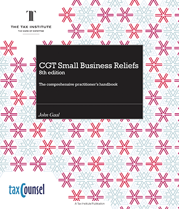 Cover image: CGT Small Business Reliefs